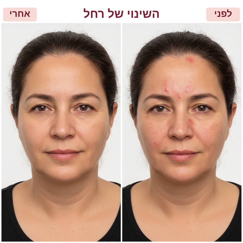 מסכת LED לבנה לטיפוח הפנים