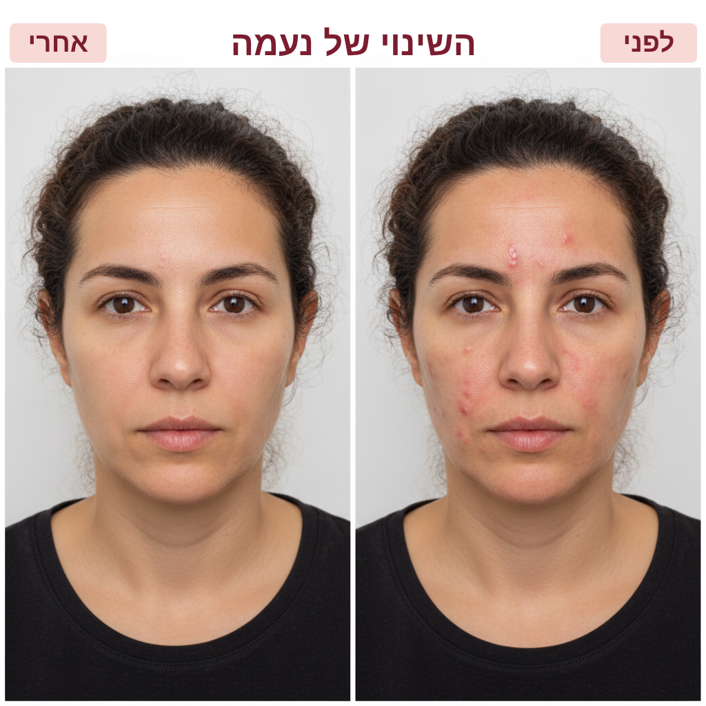 מסכת LED לבנה לטיפוח הפנים