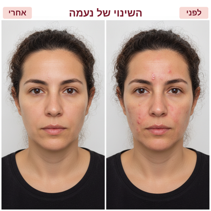 מסכת LED לבנה לטיפוח הפנים