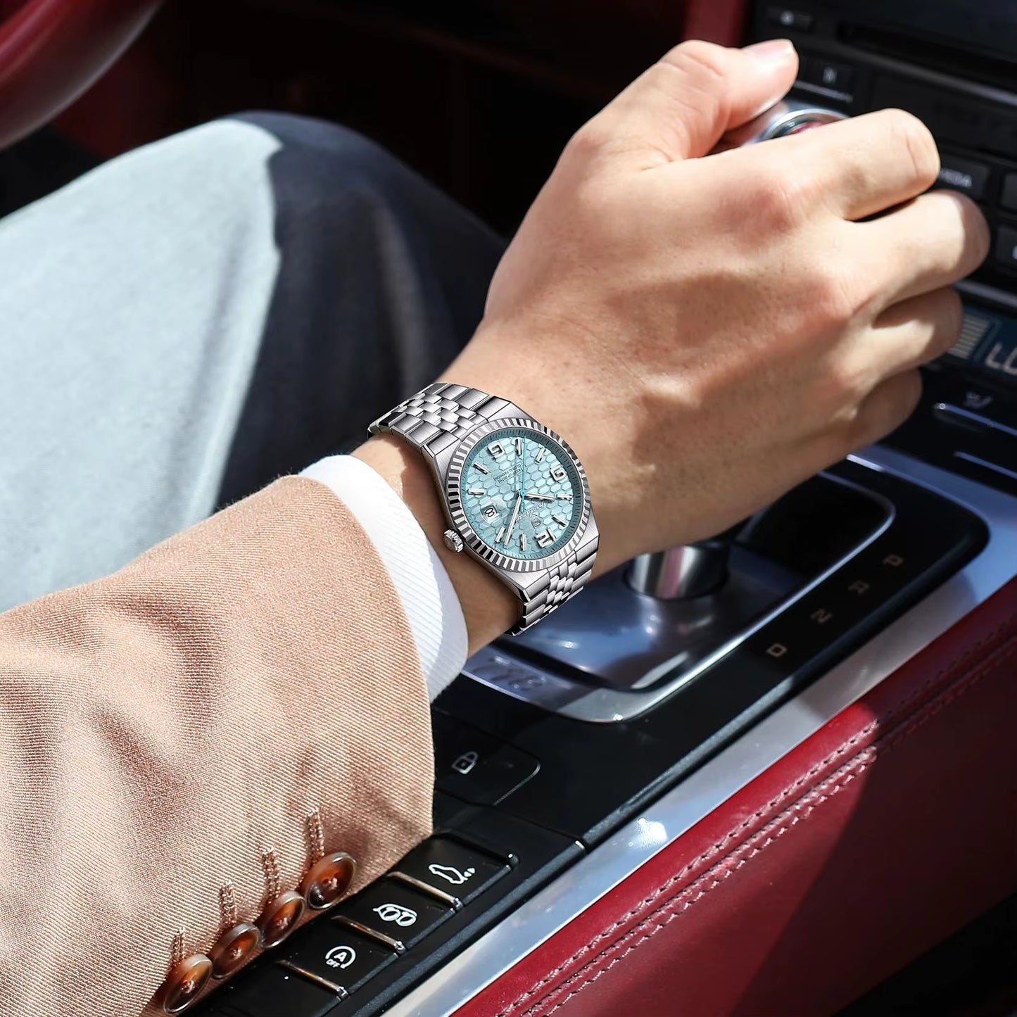 High Quality Original Men Clock Waterproof Luminous Date Luxury Man Watch Stainless Steel Quartz Men'S Watches Male+Box